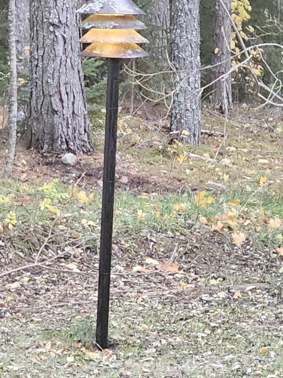Valaisinpylväs VP150050/M 1,5 m Ø 50 mm musta