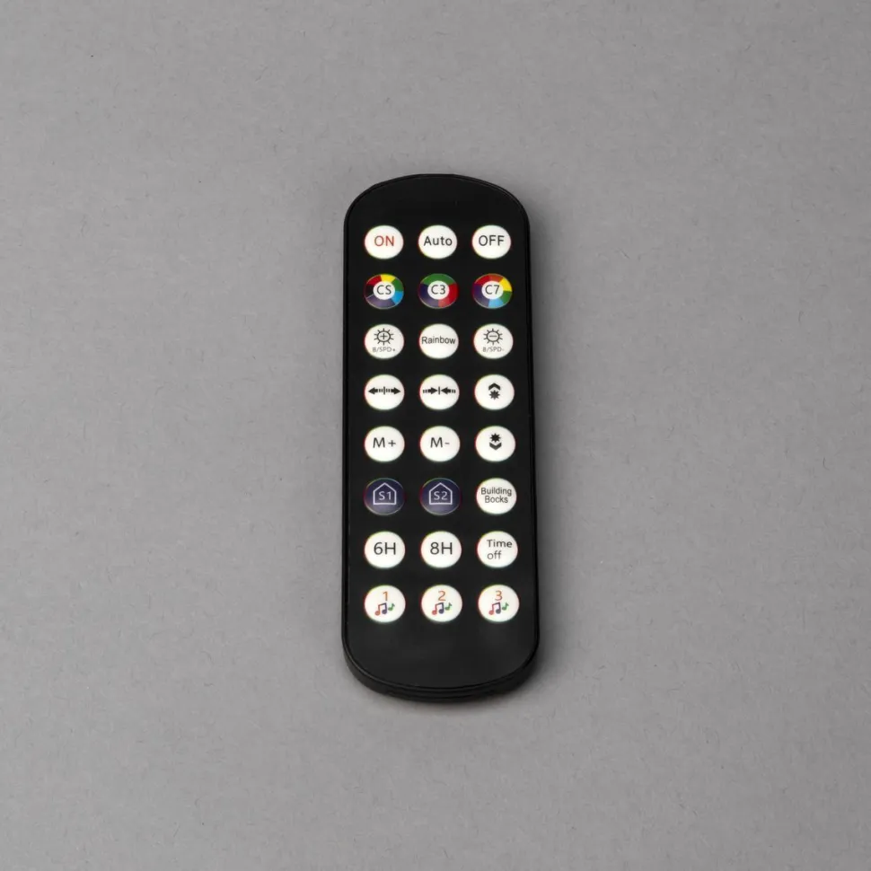 Valojoulukuusi Konstsmide, 265 RGB LED, musta metallirunko, kaukosäädin