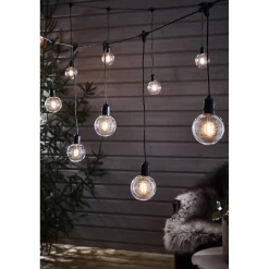 Valoketju Markslöjd Garden 24 Deco 10 valoa musta/kirkas