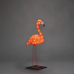 Valokoriste Konstsmide Flamingo, IP44, 48 x amber LED, 70cm