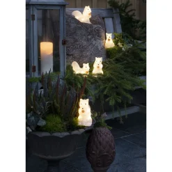 Valokoriste Konstsmide Oravat, IP44, 5-osainen, 40 x LED, 12/8cm