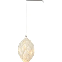 Valokoriste Markslöjd Pearl soikea 20 valoa roikkuva paristokäyttöinen valkoinen