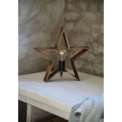 Valokoriste Markslöjd Estrella pöydälle ruskea