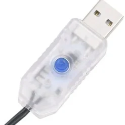 Valonauha, 400 LED-valoa, 40 m, 8 valoefektiä, IP44, lämmin valkoinen