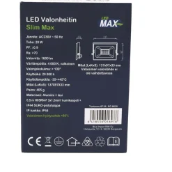 Valonheitin LED Max Slim LED, 20W, 1600lm, 4000K
