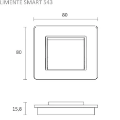 Valonsäädin Limente Smart 543 Luxus, IP20, musta