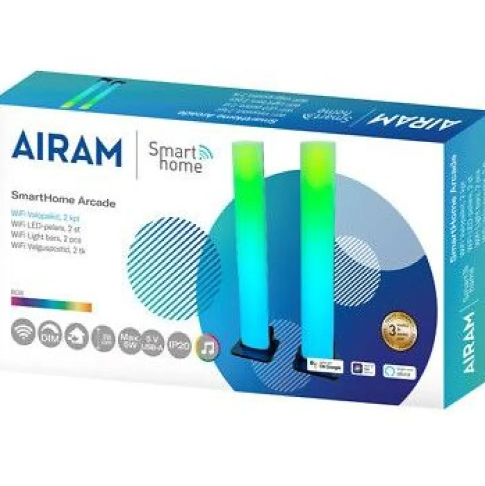 Valopalkit Airam SmartHome Arcade RGB 2kpl