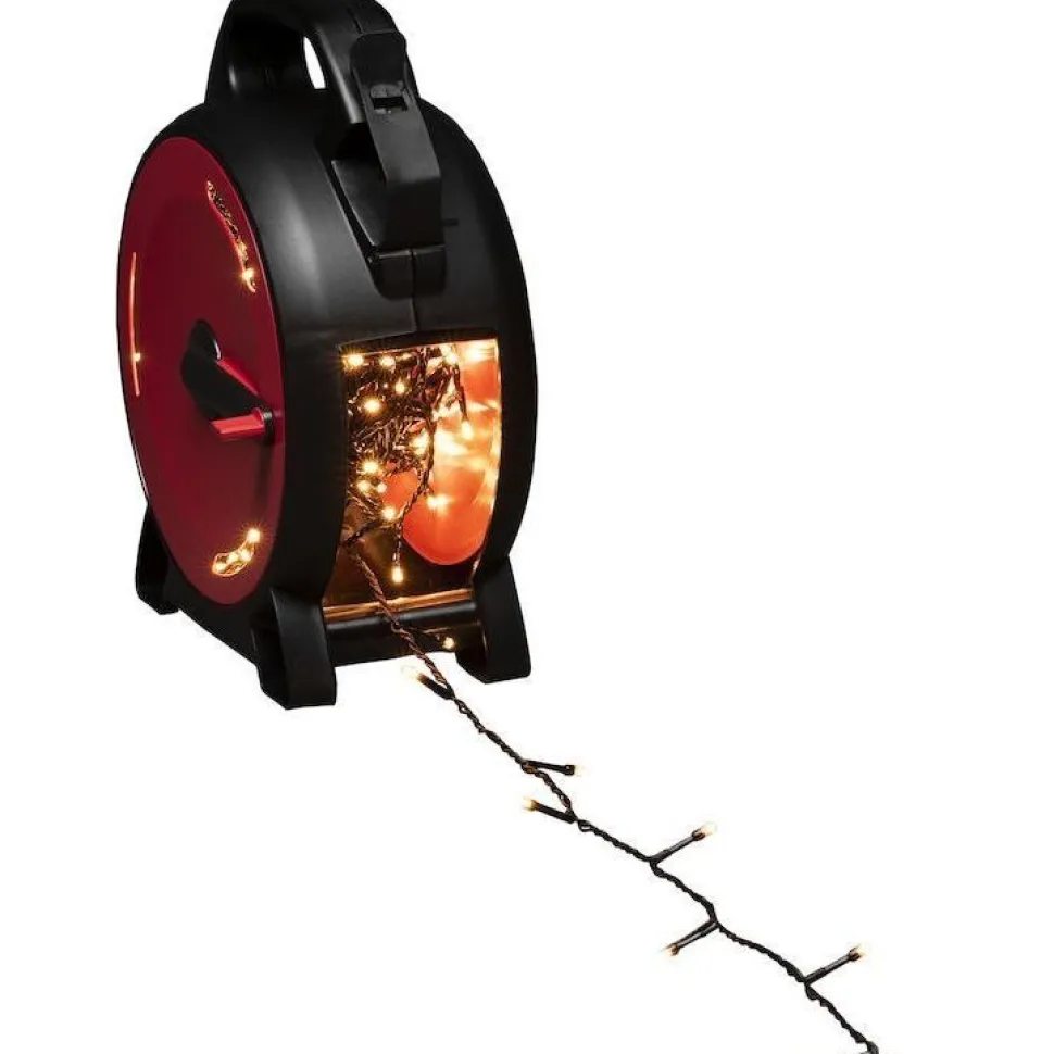 Valosarja kelalla Konstsmide, 13.93m, 200 x amberinvärinen LED