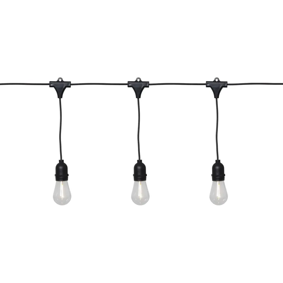 Valosarja Star Trading String Light, ulkokäyttöön, 10-osainen, 360cm, musta