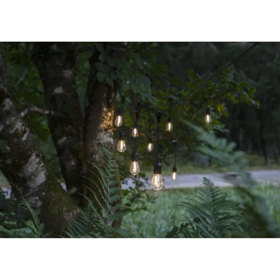 Valosarja Star Trading String Light, ulkokäyttöön, 10-osainen, 360cm, musta