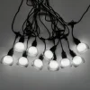 Valosarja Home4You FLICKER 10 LED-polttimoa/4,5 m, kylmä valkoinen valo