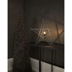 Valotähti Konstsmide, IP20, metalli, 40cm, hopea