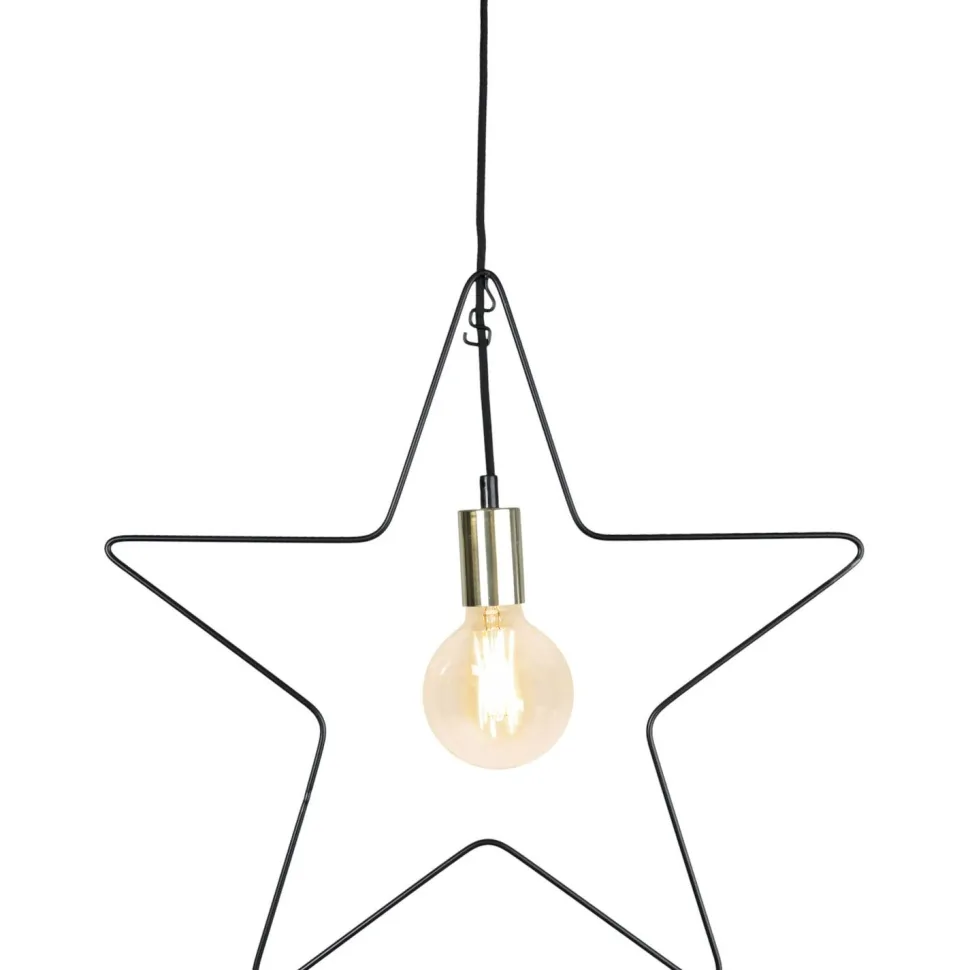 Valotähti Star Trading Ramsvik 52x50 cm musta