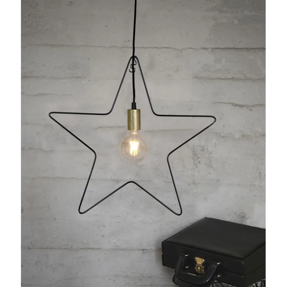 Valotähti Star Trading Ramsvik 52x50 cm musta