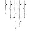 Valoverho Markslöjd Chrissline, 100 lämpimänvalkoista valoa, 2x0.6m, musta