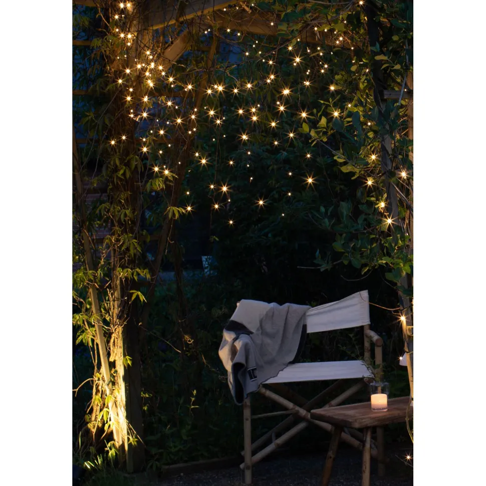 Valoverho Markslöjd Garden 24, 160 LED-valoa, 3000K, 3.1m, musta