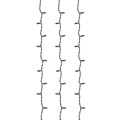 Valoverho Markslöjd Chrissline, 100 valoa, 1x1.5m, musta, eri valonsävyjä