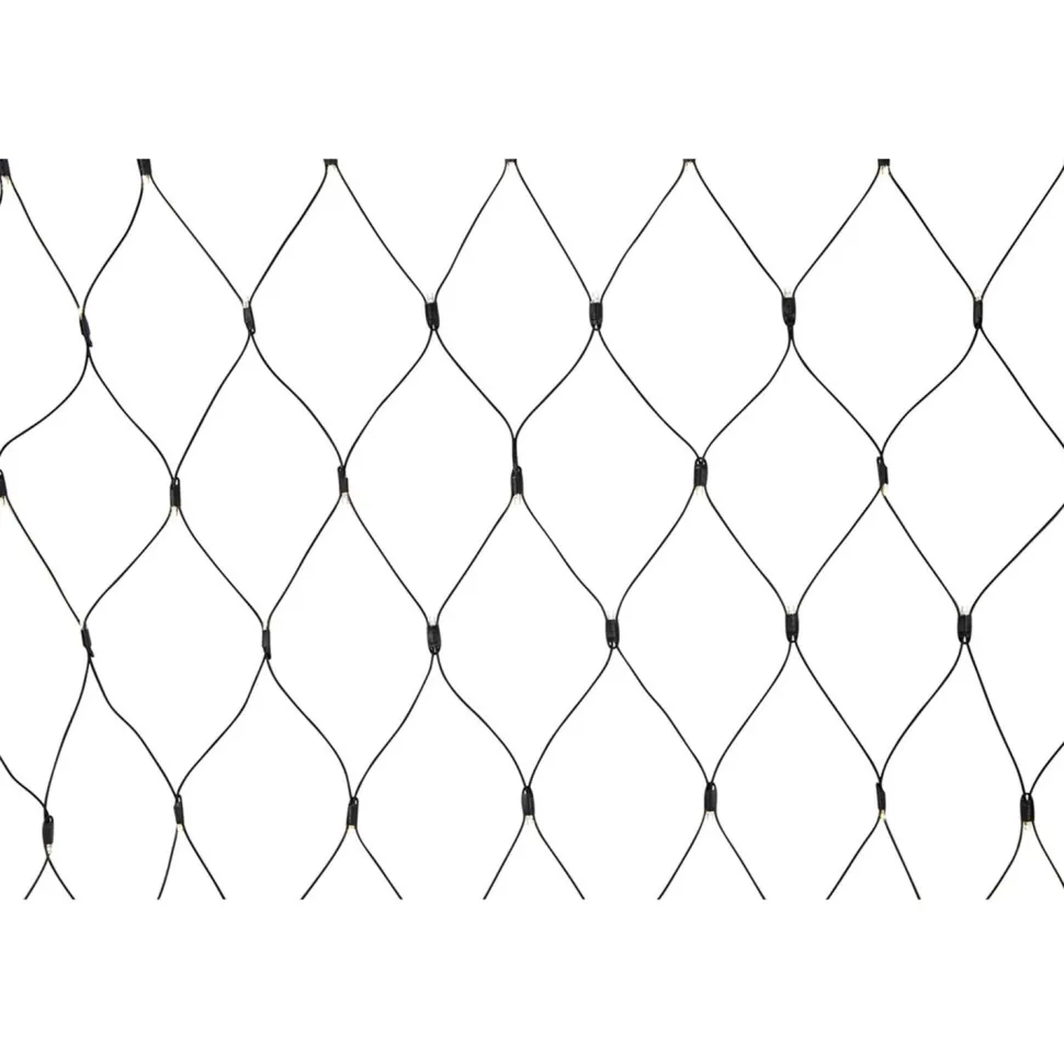 Valoverkko Markslöjd Chrissline, 100 valoa, 2x1.7m, musta, eri valonsävyjä