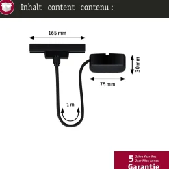 Virtakaapeli Paulmann URail Zigbee 3.0, 1m, max. 100W, valkoinen
