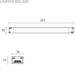 Virtalähde Limente Dali, 24V, 100W, IP20