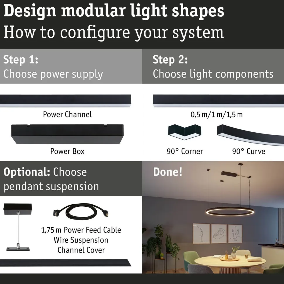 Virtalähde Paulmann Linion Power Box Zigbee 230/24V integroitu muuntaja signaalimusta