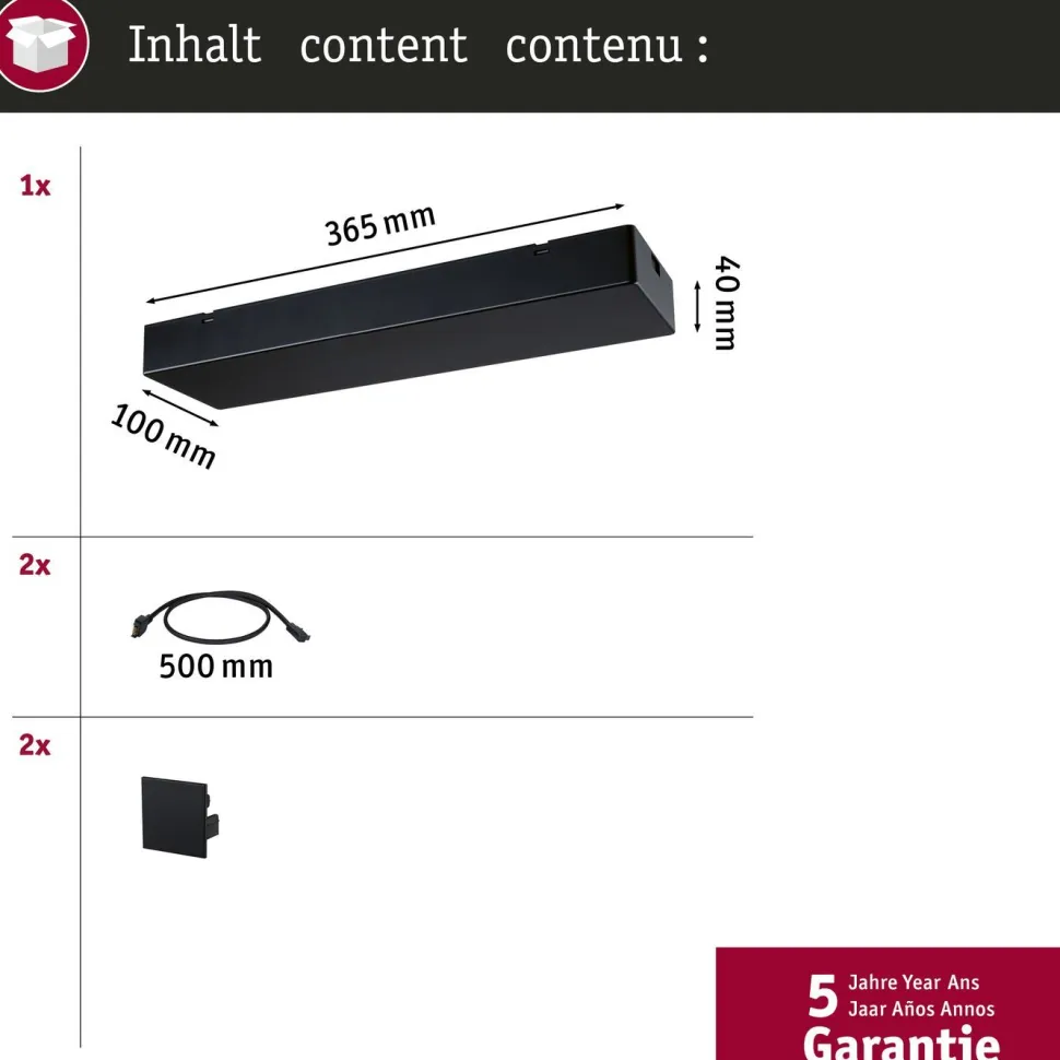 Virtalähde Paulmann Linion Power Box Zigbee 230/24V integroitu muuntaja signaalimusta