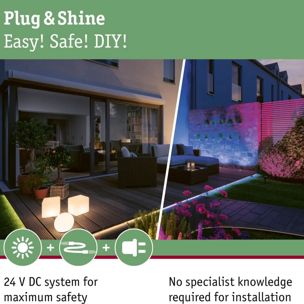 Virtalähde Paulmann Plug & Shine 75W 230/24V DC IP67 ulkovalaistukseen antrasiitti