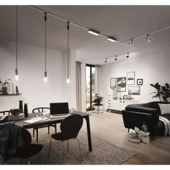 Virtasyöttö Paulmann URail Zigbee 3.0 keskisyöttö 304x21mm max. 100W mattamusta