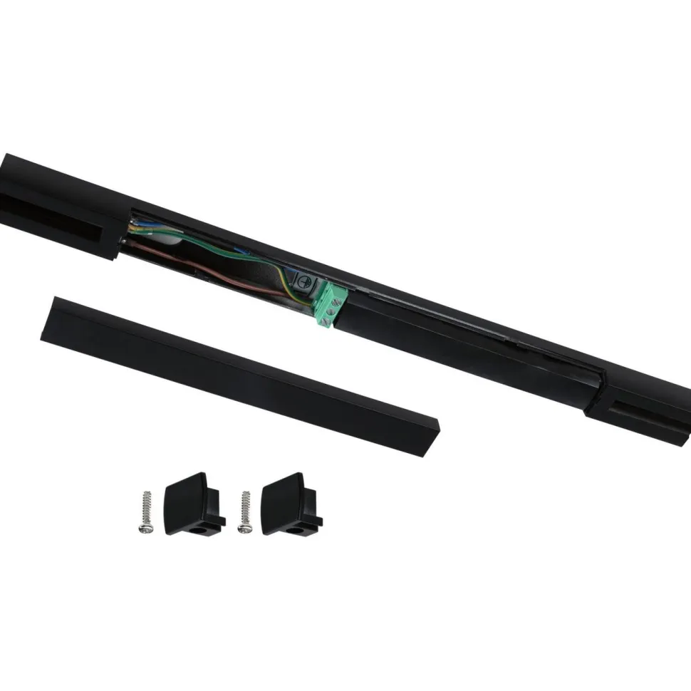 Virtasyöttö Paulmann URail Zigbee 3.0 keskisyöttö 304x21mm max. 100W mattamusta