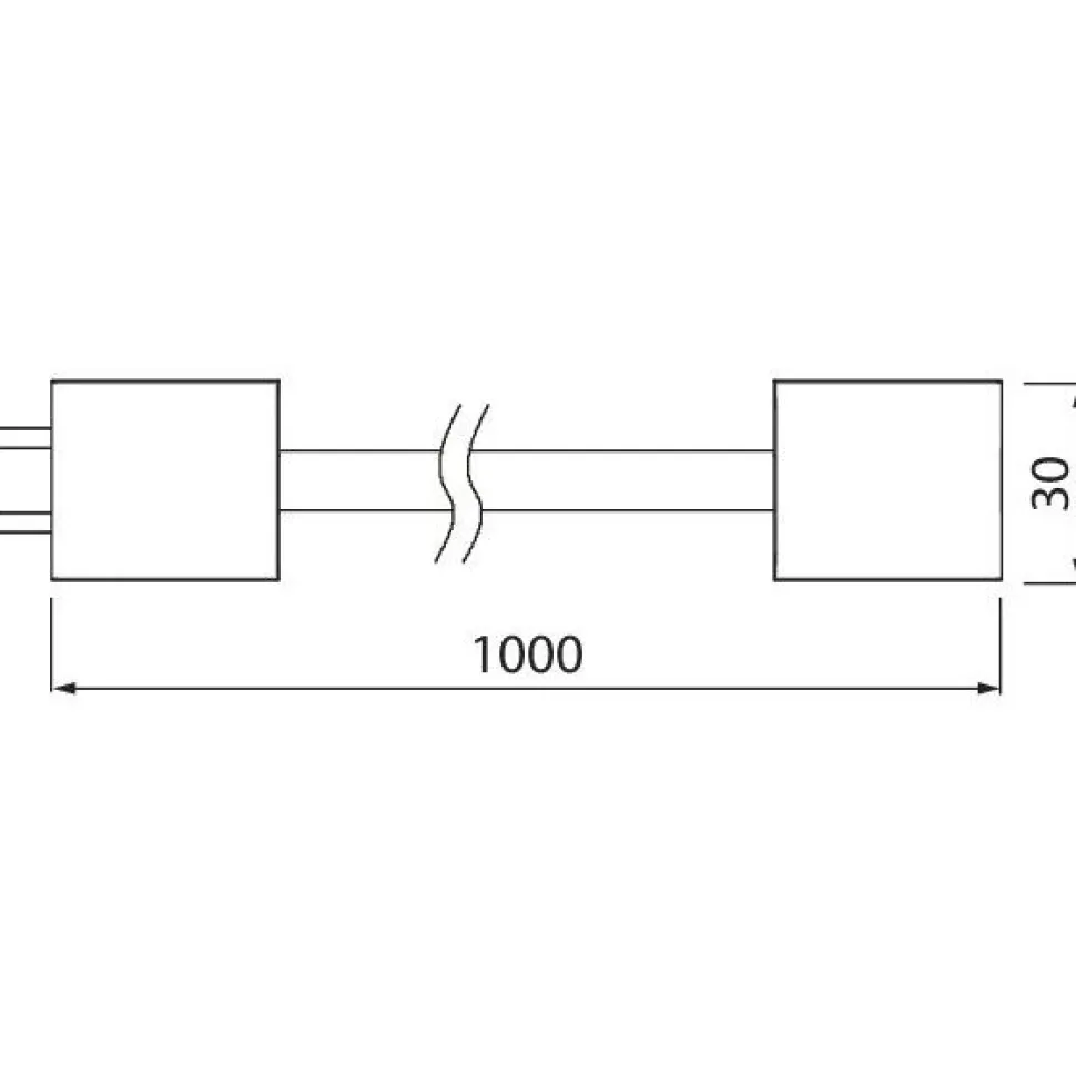 Välijohto Airam Linear LED -valaisimille 1000 mm