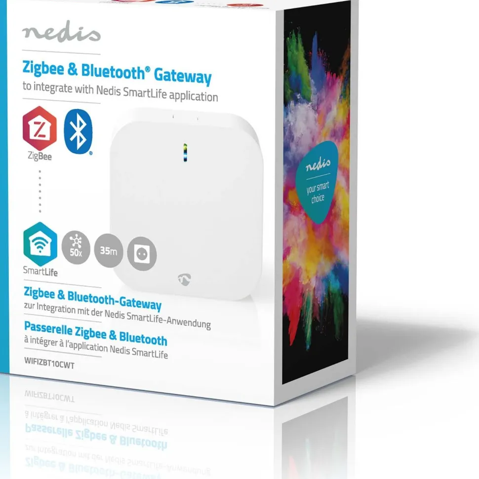 Yhdyskäytävä Nedis Zigbee Bluetooth Wi-Fi WIFIZBT10CWT