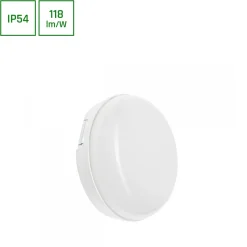 Yleisvalaisin Spectrum Technic Ø140mm 8W IP54 4000K valkoinen